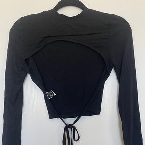 Black Long Sleeve with open back